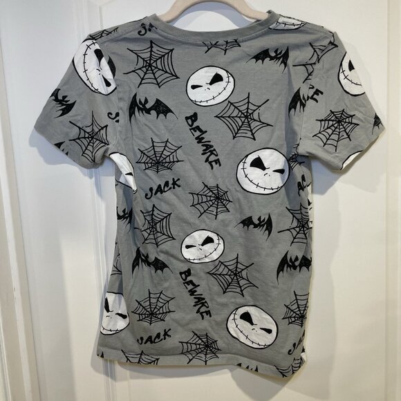 The Nightmare Before Christmas Jack Skellington Halloween SS Graphic Tee Youth L - Picture 2 of 9